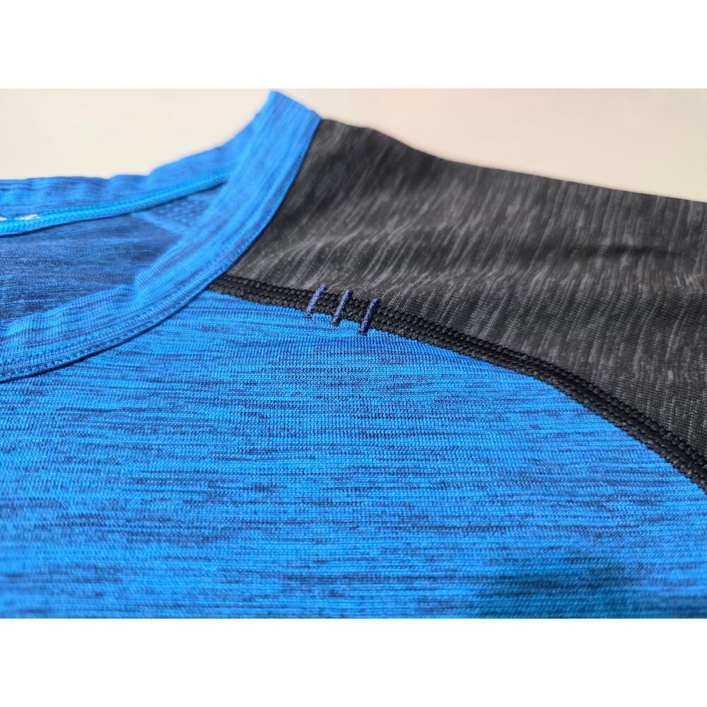 Lululemon blue black long sleeve 3 button henley shirt - medium - Picture 2 of 6